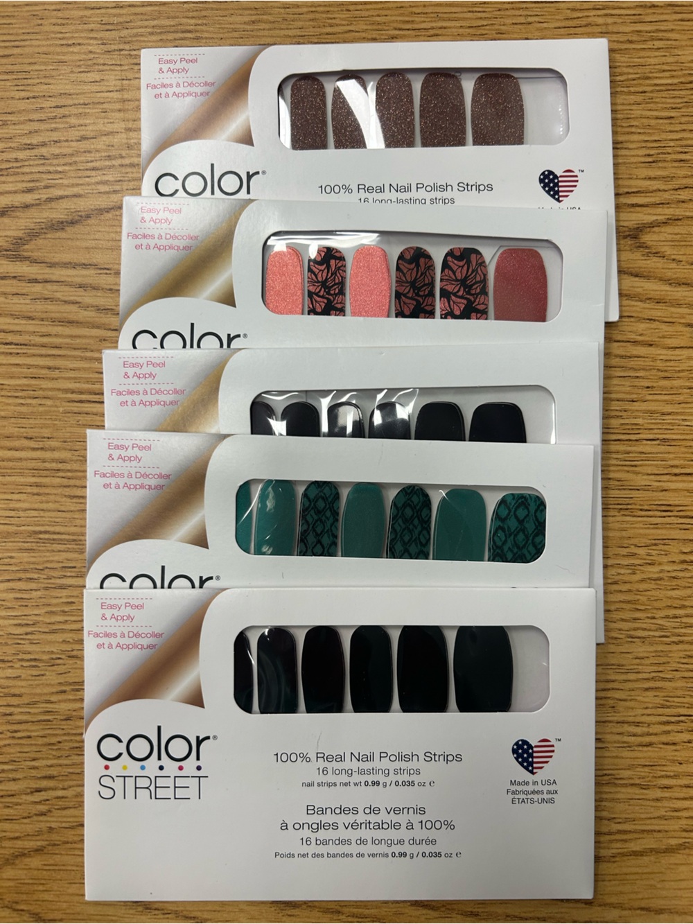 Color Street Nail Polish Strips 5 Pack
